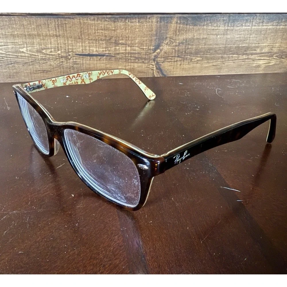 Ray-Ban eyeglasses frames only RB5228 5057 Tortoise Rim 55-17-140 w/ Case